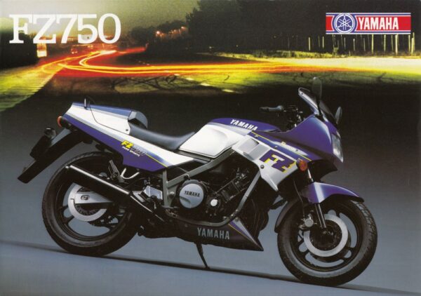 Prospekt flyer YAMAHA FZ 750 1986