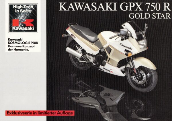 KAWASAKI GPX 750 R Gold Star 1990