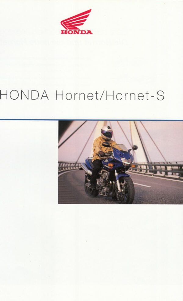 Prospekt brochure HONDA CB 600 F Hornet S 1999