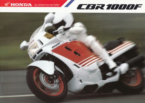 Prospekt brochure HONDA CBR 1000 F 1987