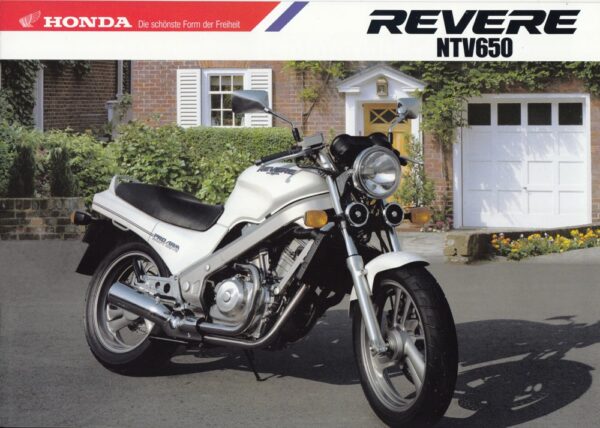 Prospekt brochure HONDA NTV 650 Revere 1989