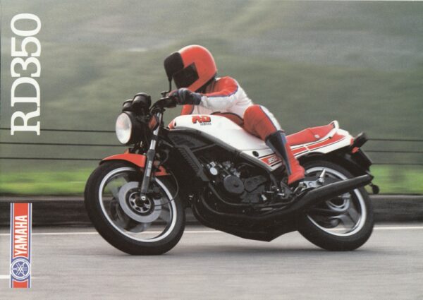 YAMAHA RD 350 LC + Prospekt brochure + 4 Seiten + aus 1985 ?