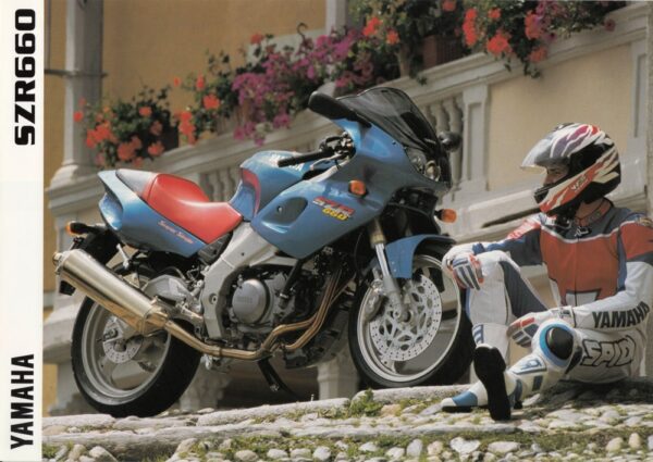 YAMAHA SZR 660 + Prospekt brochure + 4 Seiten + aus 1996 ?