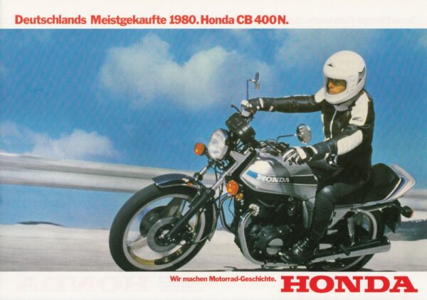 Prospekt flyer HONDA CB 400 N 1980