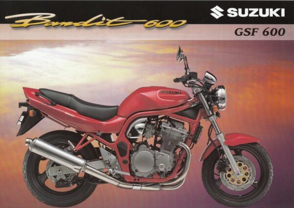 SUZUKI GSF 600 / S Bandit + Prospekt brochure + 4 Seiten + aus 10/1997