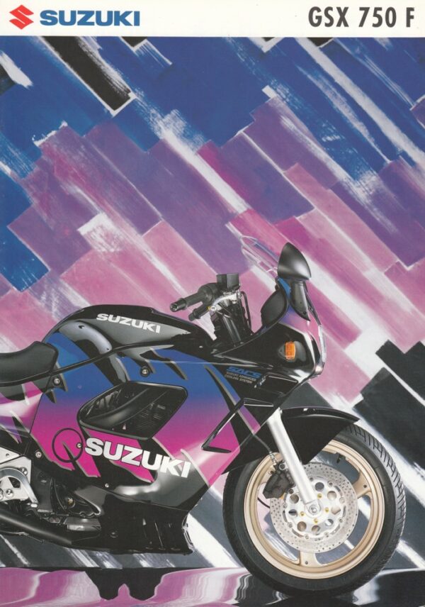 SUZUKI GSX 750 F + PROSPEKT brochure + 4 Seiten + aus 1996 ?
