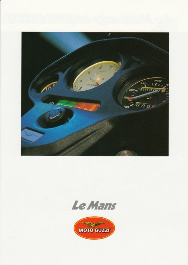 MOTO GUZZI Le Mans 1000 + Prospekt brochure + 4 Seiten