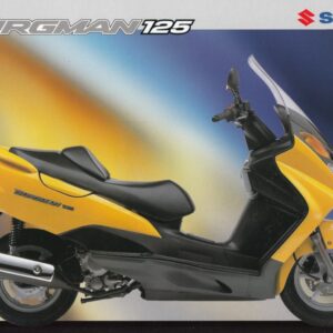 SUZUKI Burgman 125 + Prospekt brochure + 4 Seiten + aus 12/2001