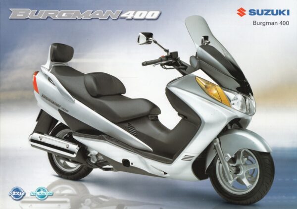 SUZUKI AN 400 Burgman + Prospekt brochure + 4 Seiten + aus 1/2004
