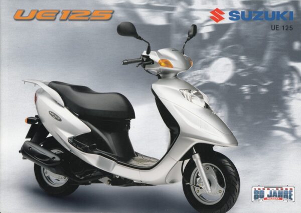 SUZUKI UE 125 + Prospekt brochure + 4 Seiten + aus 5/2001
