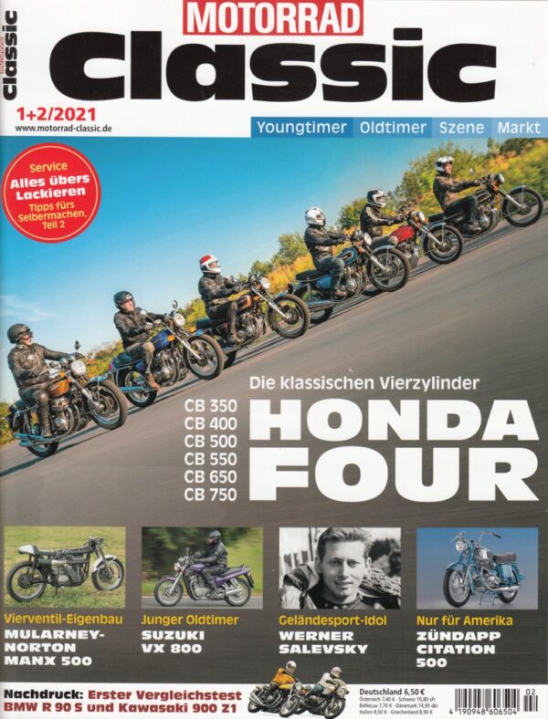 Motorrad Classic 1+2/2021 – Honda Four CB 350 bis CB 750