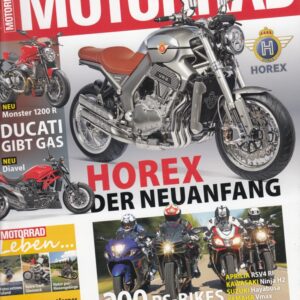 MOTORRAD 20/2015 - HOREX Neuanfang, Ducati Monster 1200 R, Diavel, 200 PS-Bikes Vergleich