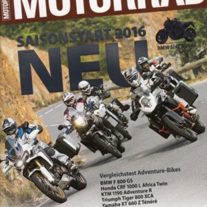 MOTORRAD 06/2016 - Saisonstart 2016, Adventure-Bikes Vergleich, Crash-Test, KTM Super Duke GT