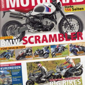 MOTORRAD 10/2015 - BMW Scrambler exklusiv, Honda CBF 1000 F vs. Suzuki Bandit 1250 S im Big Bike Vergleich