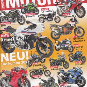 MOTORRAD 22/2016 - Neuheiten 2017, BMW R nineT Racer Weltpremiere, Kawasaki Z 900, Honda Fireblade SP-2
