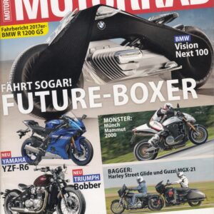 MOTORRAD 23/2016 - BMW Vision Next 100 Future-Boxer, Yamaha YZF-R6, Triumph Bobber, Suzuki GSX-S 1000 F