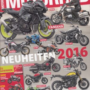 MOTORRAD 25/2015 - Neuheiten 2016, Yamaha MT-10, BMW R nineT Scrambler, Ducati XDiavel