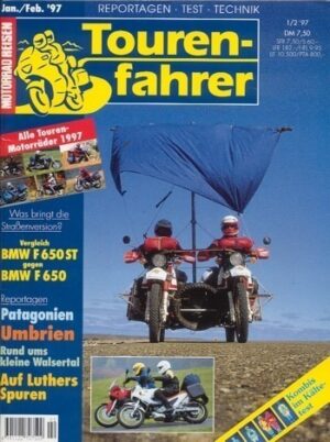 01-02_1.jpg Tourenfahrer 1/2 1997 – BMW F 650 mit 35 kW (48 PS) im Vergleichstest, BMW F 650 ST mit 35 kW (48 PS) im Vergleichstest