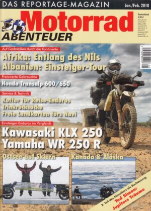 Motorrad ABENTEUER 1/2 2010 – Kawasaki KLX 250; Yamaha WR 250 R; Honda XL 600 V Transalp, ab Modell 1987, gebraucht kaufen