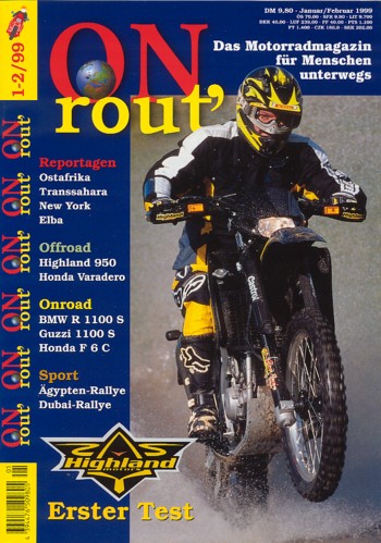 Motorrad ABENTEUER 1/2 1999 – BMW R 1100 S; Moto Guzzi 1100i Sport; Test Honda XL 1000 V Varadero; Test Highland 950 V2 Outback