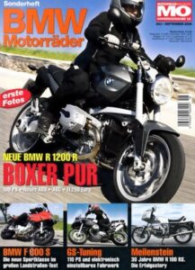 Titelseite: MO BMW Motorräder – R 1200 R, R 1200 GS, F 800 S, R 100 RS – Sonderausgabe 18