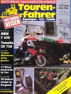 Tourenfahrer 1/2 1994 – BMW F 650 mit 35 kW (48 PS) im Reise-Test, Yamaha XV 750 Virago mit 41 kW (55 PS) im Reise-Test