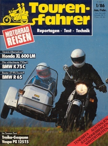 Tourenfahrer 1/1986 – Honda XL 600 LM vs. Yamaha XT 600 Z Ténéré