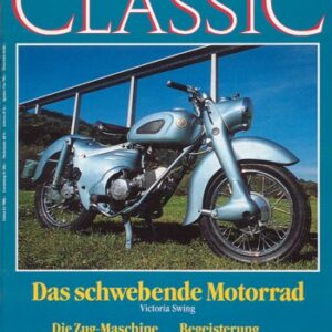 MOTORRAD CLASSIC 1/1990 – Victoria Swing, immer eine Titelstory wert; Marusho Magnum Electra 500; NSU Fox, damit über die Alpen? geht!