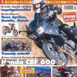 MOTORRAD NEWS 1/2008 – Moto Morini 3 1/2, selten zu bewundern; Motorrad fahren in Neuseeland, Reisebericht; Honda CBF 600 mit 57 kW (78 PS) Test & Technik
