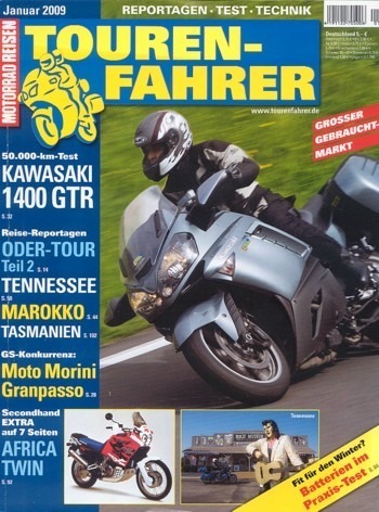 Tourenfahrer 1/2009 – Kawasaki 1400 GTR; Honda XRV 650 / 750 Africa Twin