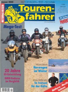 Titelseite: Tourenfahrer 1/2000 – BMW R 1150 GS im Generationen-Vergleich