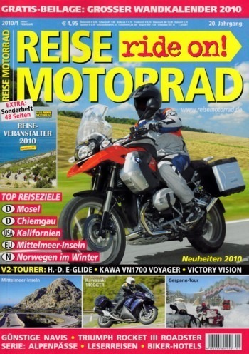 REISE MOTORRAD ride on! 1/2010 – Harley-Davidson Electra Glide Ultra Classic mit 60 kW (82 PS) im Vergleichstest