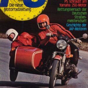 PS 1/1975 – BMW, hier das Hartmann-Gespann mit R 90/6-Motor, BMW R 90 S mit 49 kW (67 PS) nach dem Langstreckentest