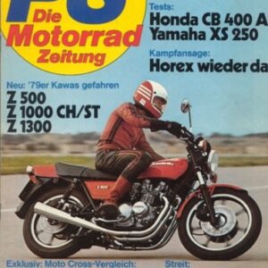 PS 1/1979 – Honda CR 250 mit 27 kW (37 PS) im Vergleichstest, Kawasaki KX 250 mit 29 kW (40 PS) im Vergleichstest