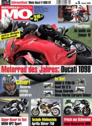MO 1/2008 – Test BMW HP2 Sport; Aprilia SL 750 Shiver; Ducati 848