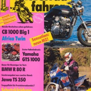 Motorradfahrer 1/1993 – Honda CB 1000 Big 1; Honda XRV 750 Africa Twin; BMW R 80 R; BMW R 75/5