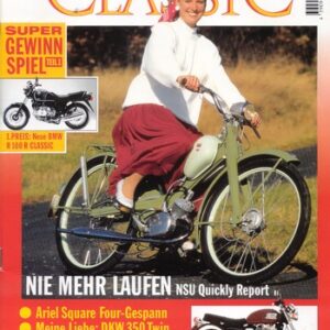 MOTORRAD CLASSIC 1/1995 – NSU Quickly, die Modellgeschichte; Ariel Square Four, ein Oldtimer-Gespann; Triumph 6T Thunderbird, gestern