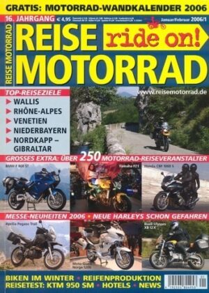 01_67.jpg REISE MOTORRAD ride on! 1/2006 – Buell XB12X Ulysses mit 74,6 kW (101 PS) Test & Technik, KTM 950 Supermoto mit 72 kW (98 PS) Probefahrt