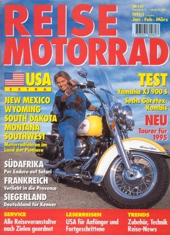 REISE MOTORRAD 1/1995 – BMW R 100 GS, damit unterwegs im Wilden Westen der USA, Ducati 750 SS, damit unterwegs im Siegerland / Wittgenstein