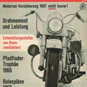 das MOTORRAD 1/1967 – Puch 250 SGS, Bauarbeiten am Motor; Yamaha, Entwicklung von Rennzweitaktern