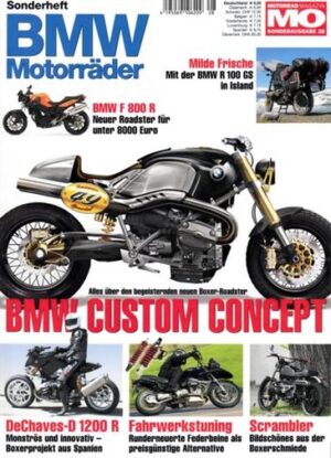 MO BMW Motorräder – F 800 R, R 66, R 100/7 – Sonderausgabe 28