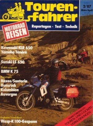 02_0.jpg Tourenfahrer 2/1987 – Kawasaki KLR 650 mit 35 kW (48 PS) oder 20 kW (27 PS) im Vergleichstest, Yamaha XT 600 Z Ténéré mit 34 kW (46 PS) im Vergleichstest