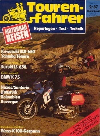 Tourenfahrer 2/1987 – Kawasaki KLR 650 mit 35 kW (48 PS) oder 20 kW (27 PS) im Vergleichstest, Yamaha XT 600 Z Ténéré mit 34 kW (46 PS) im Vergleichstest
