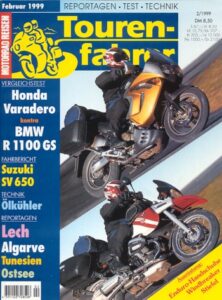 Titelseite: Tourenfahrer 2/1999 – BMW R 1100 GS vs. Honda XL 1000 V Varadero