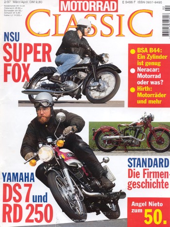 Motorrad Classic 02/1997 – Standard; Neracar Modell B; Yamaha DS 7