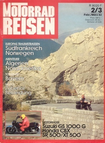 Tourenfahrer 2/3 1982 – Suzuki GS 1000 G; SR 500 vs. XT 500