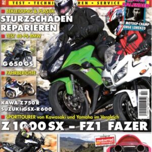 MOTORRAD NEWS 2/2011 – Yamaha FZ1 Fazer mit 110 kW (150 PS) im Vergleichstest; Kawasaki Z 1000 SX mit 102 kW (138 PS) im Vergleichstest; Kawasaki Z 750 R mit 78 kW (106 PS) Test & Technik