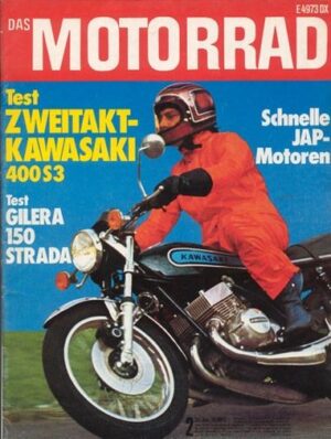 DAS MOTORRAD 2/1975 – Test Gilera Strada 150; Test Kawasaki 400 S3