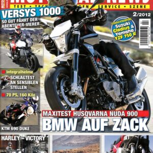 MOTORRAD NEWS 2/2012 – Kawasaki Versys 1000 mit 86,8 kW (118 PS) im Test; KTM 690 Duke mit 51,5 kW (70 PS) im Test; Victory Hammer S mit 70 kW (95 PS) im Vergleichstest
