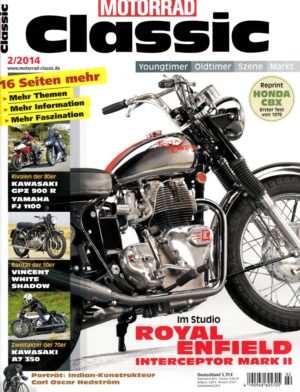 Motorrad Classic 02/2014 – Kawasaki GPZ 900 R; Yamaha FJ 1100; Royal Enfield Interceptor Mark II